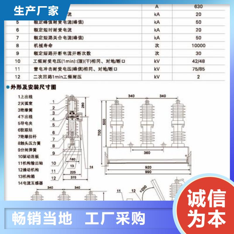 【真空断路器】氧化锌避雷器好厂家有担当